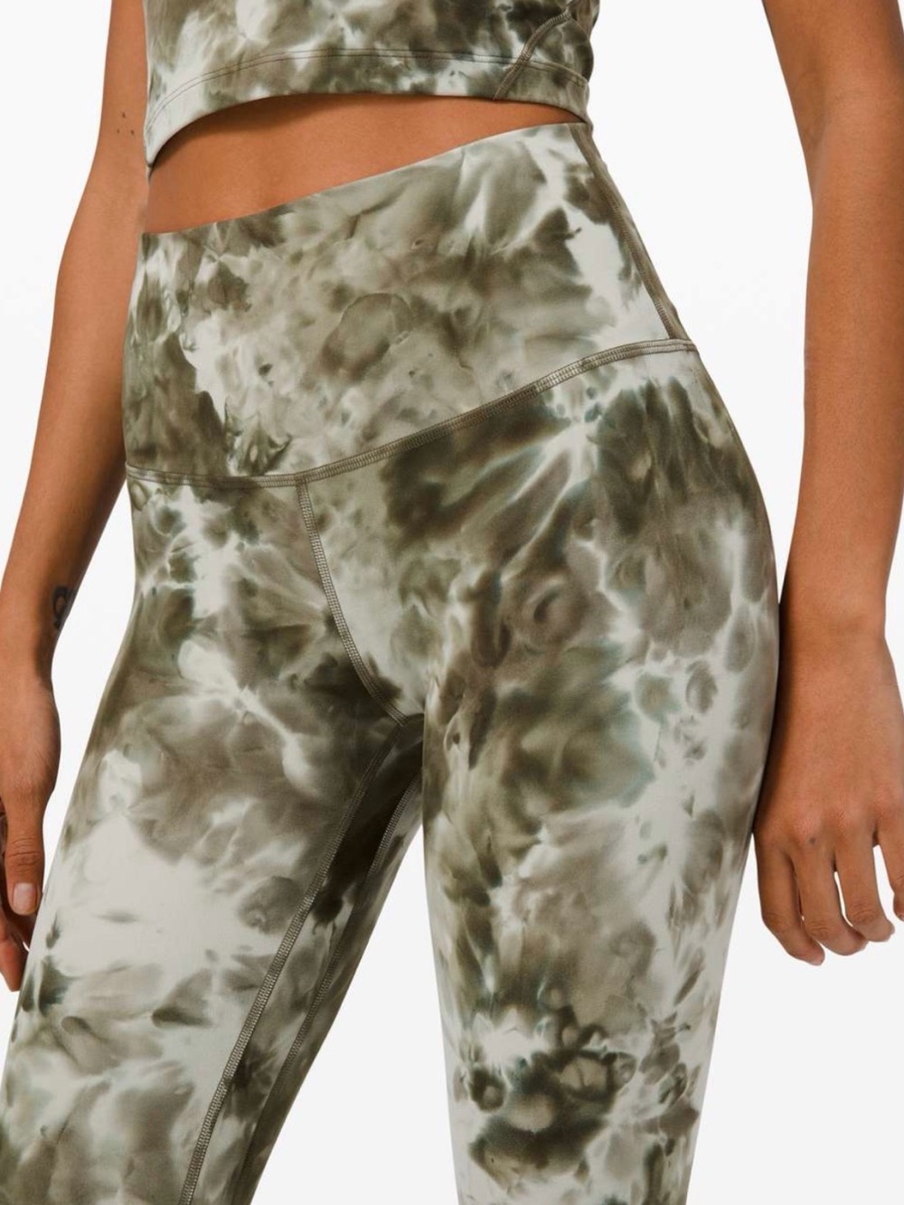 LULULEMON Align High-Rise Nulu Diamond Dye Sage Size 4